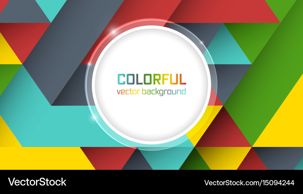 Abstract background with symmetrical colorful Vector Image