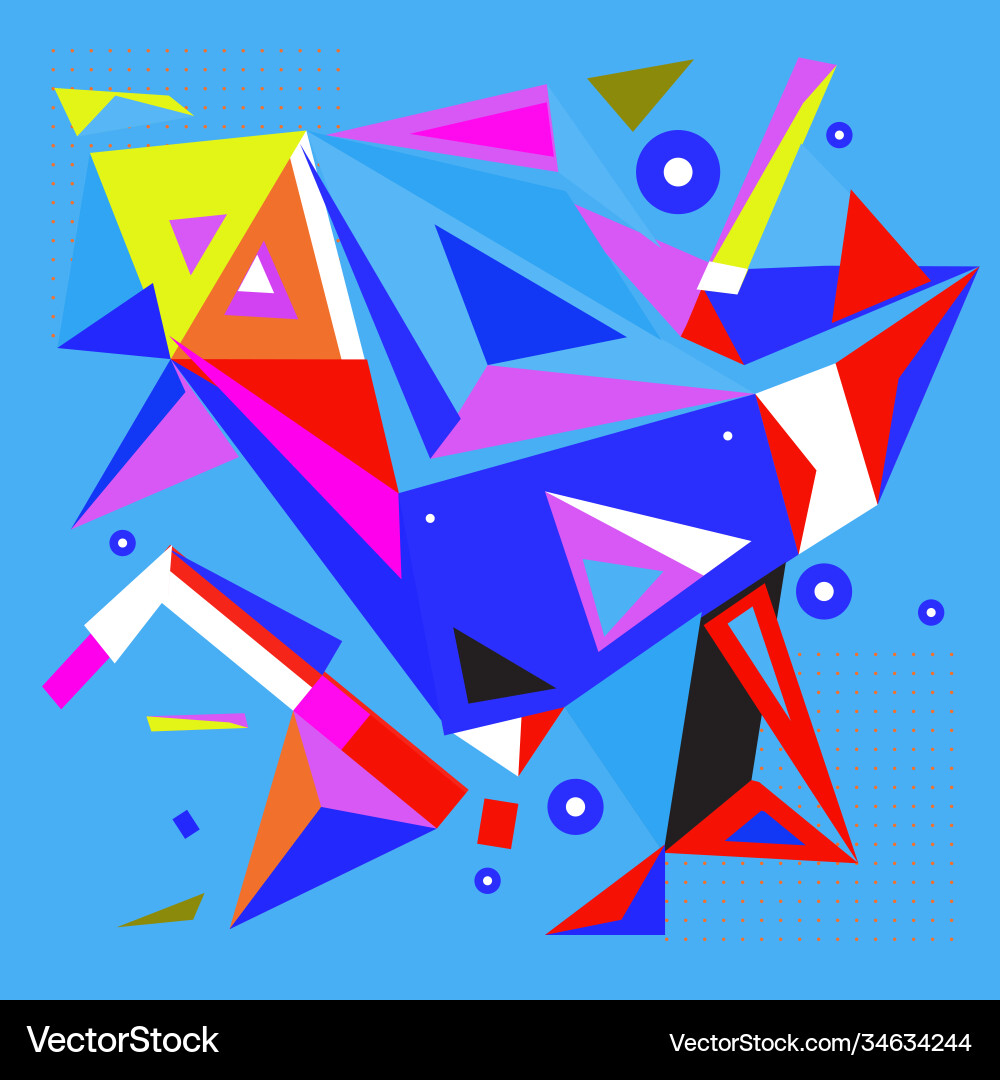 Abstract modern triangles background pattern Abstract modern triangles background pattern Vector Image