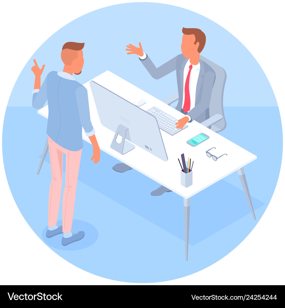 Concept of teamwork and workflow Concept of teamwork and workflow vector image