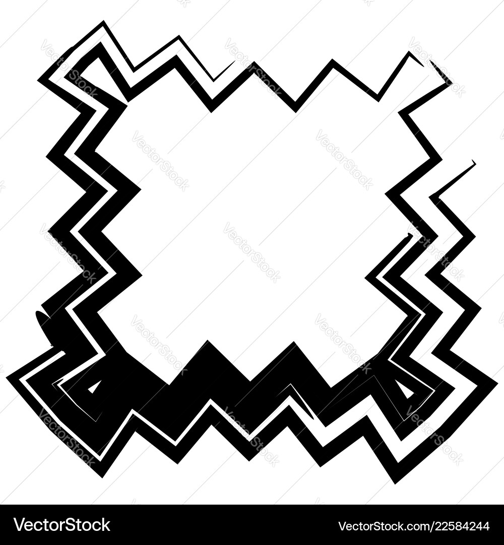 Contour shape with different distortion effect Contour shape with different distortion effect Vector Image