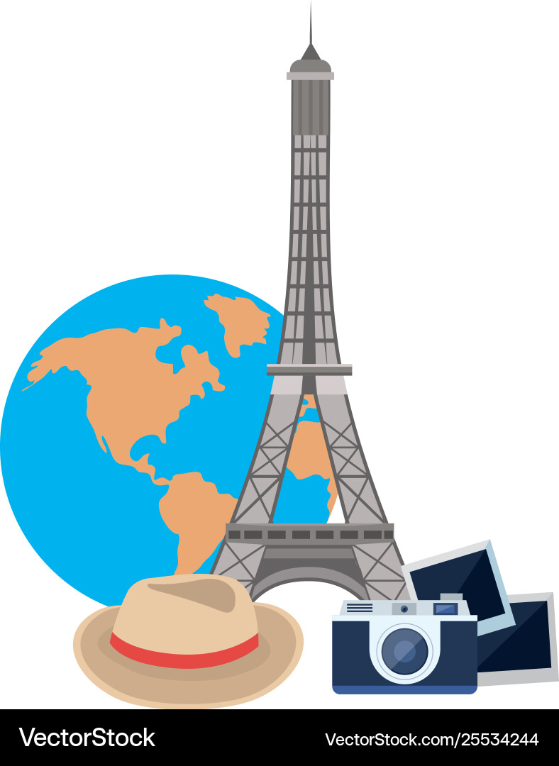 Eiffel tower design Vector Image