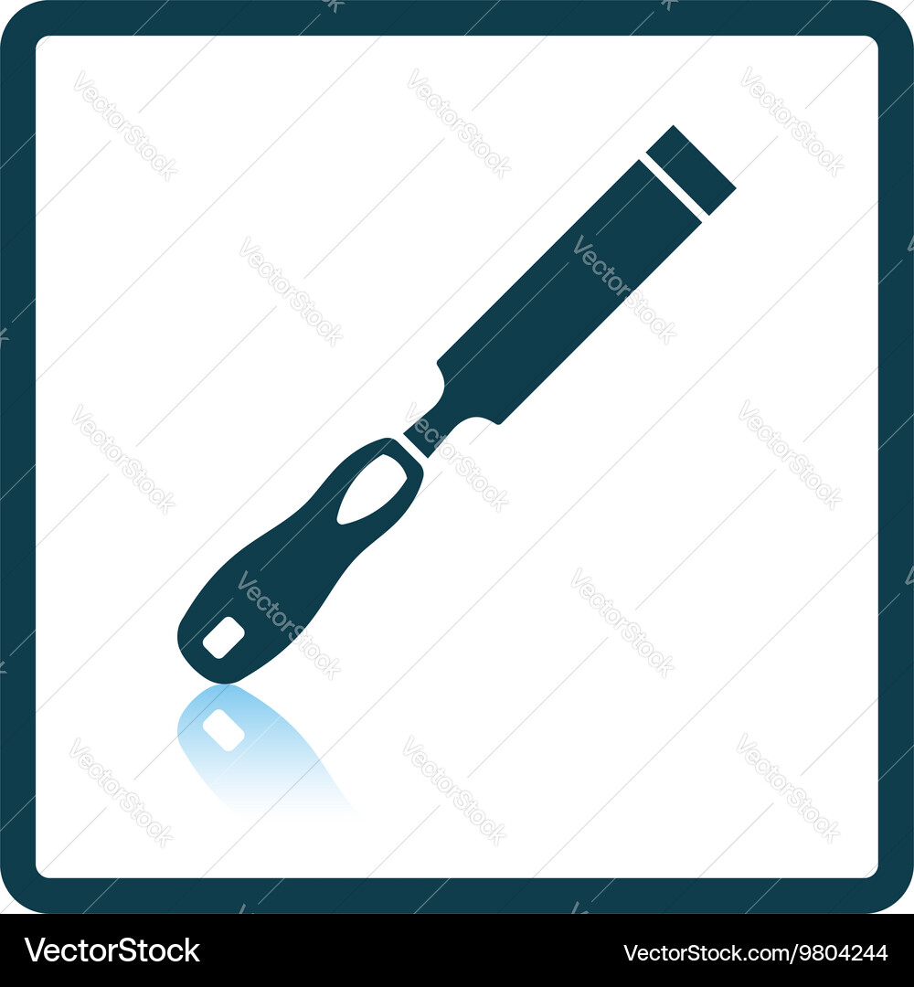 Icon of chisel vector image
