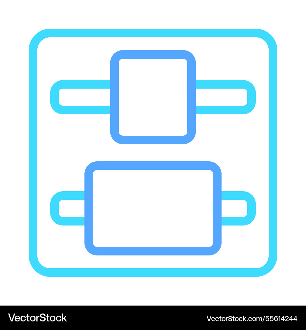 Minimalist ui design representing a toggle switch vector image