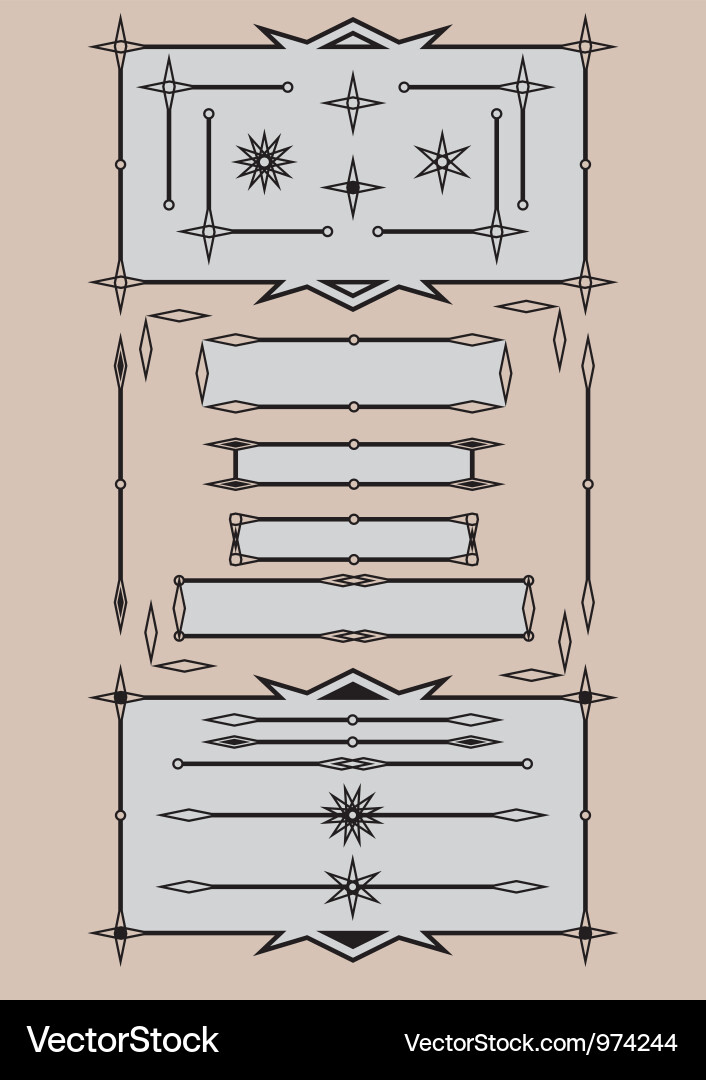 Retro design elements Vector Image