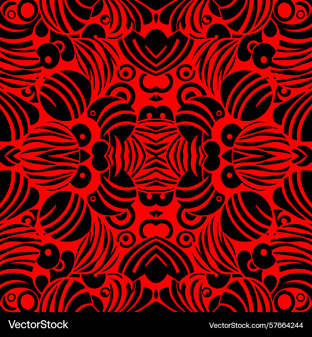 Simple seamless abstract black and red pattern Simple seamless abstract black and red pattern Vector Image