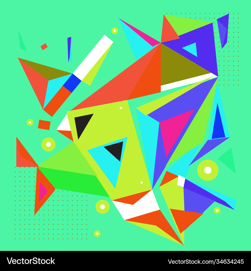 Abstract modern triangles background pattern Vector Image
