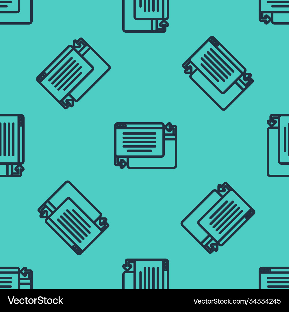 Black line ui or ux design icon isolated seamless Black line ui or ux design icon isolated seamless vector image