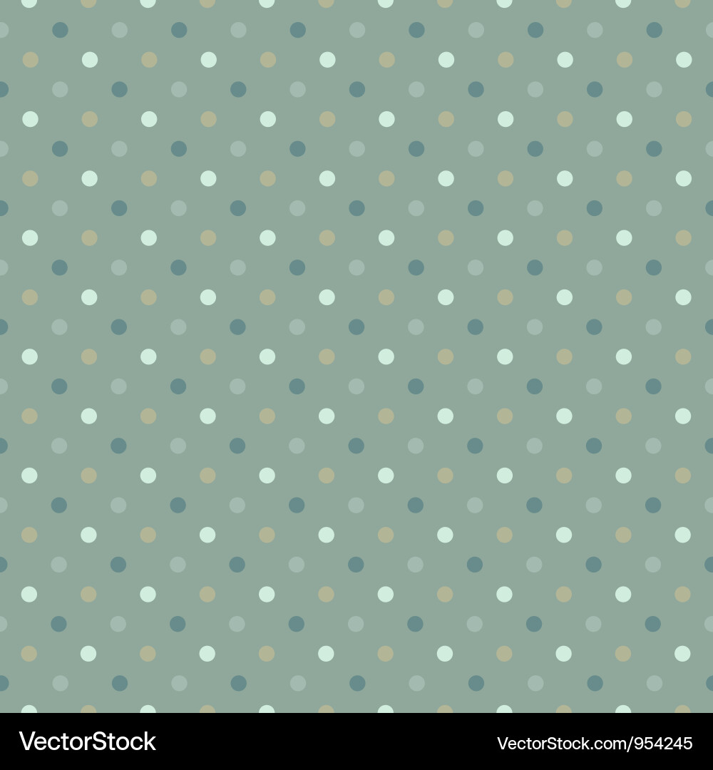 Cold Green Polka Dot Muster Vektorbild