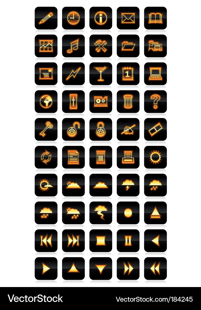 Web buttons set vector image