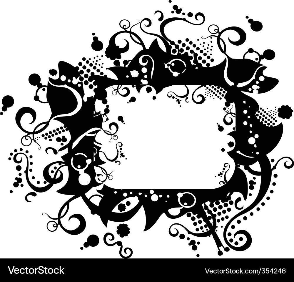 Abstract black background with a framework Vector Image