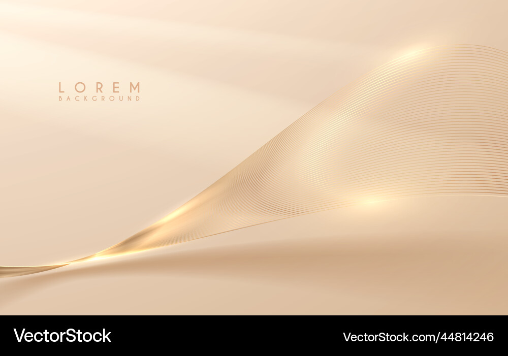 Abstract golden lines background with glow effect Abstract golden lines background with glow effect Vector Image