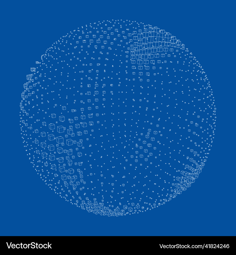 Abstract sphere background Vector Image