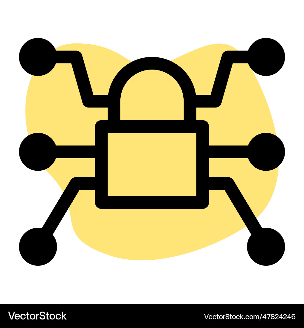 Advanced electronic lock with smart functions Vector Image