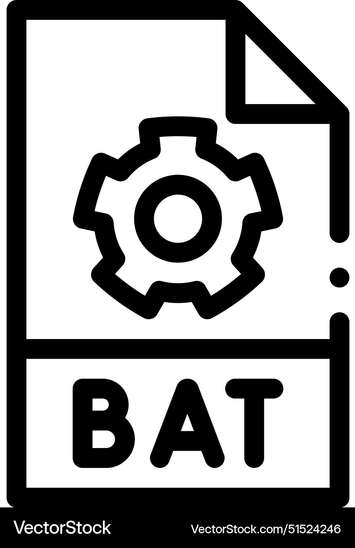 Batch icon thin linear style design isolated Batch icon thin linear style design isolated vector image