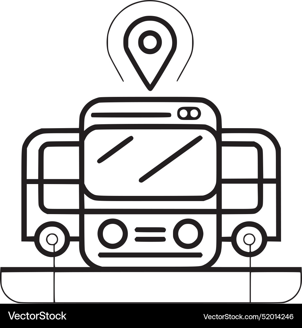 Bus navigation Vector Image