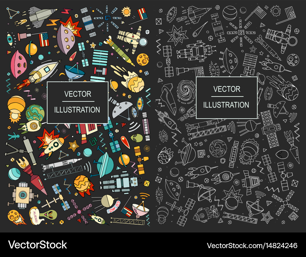 Cartoon space Royalty Free Vector Image - VectorStock