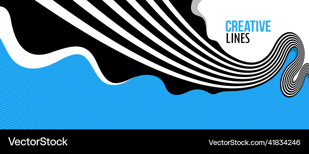 Dynamic Motion Lines Abstract Background vector image