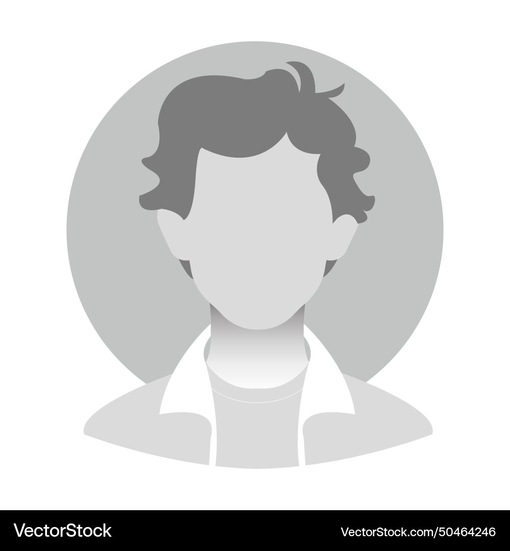 Flat in grayscale avatar user Flat in grayscale avatar user Vector Image