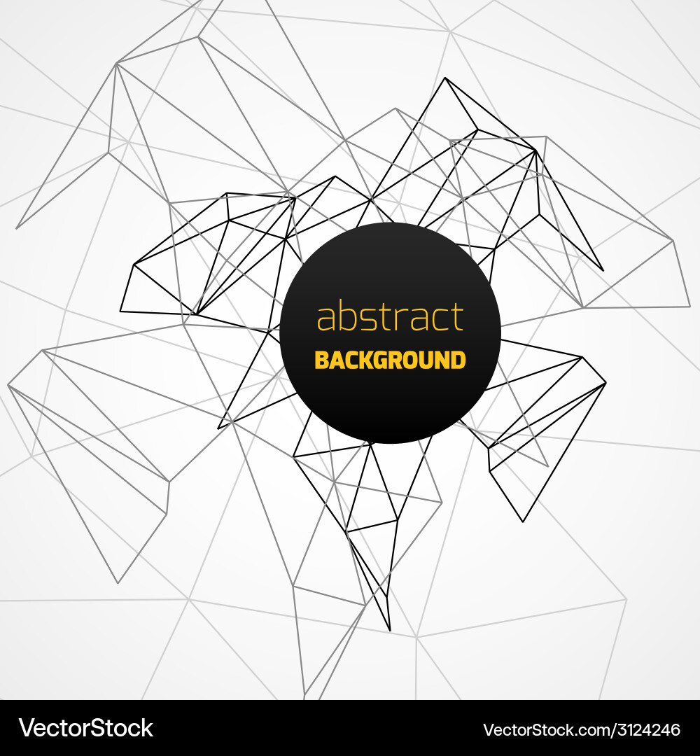 Geometric Network Background Vector Image