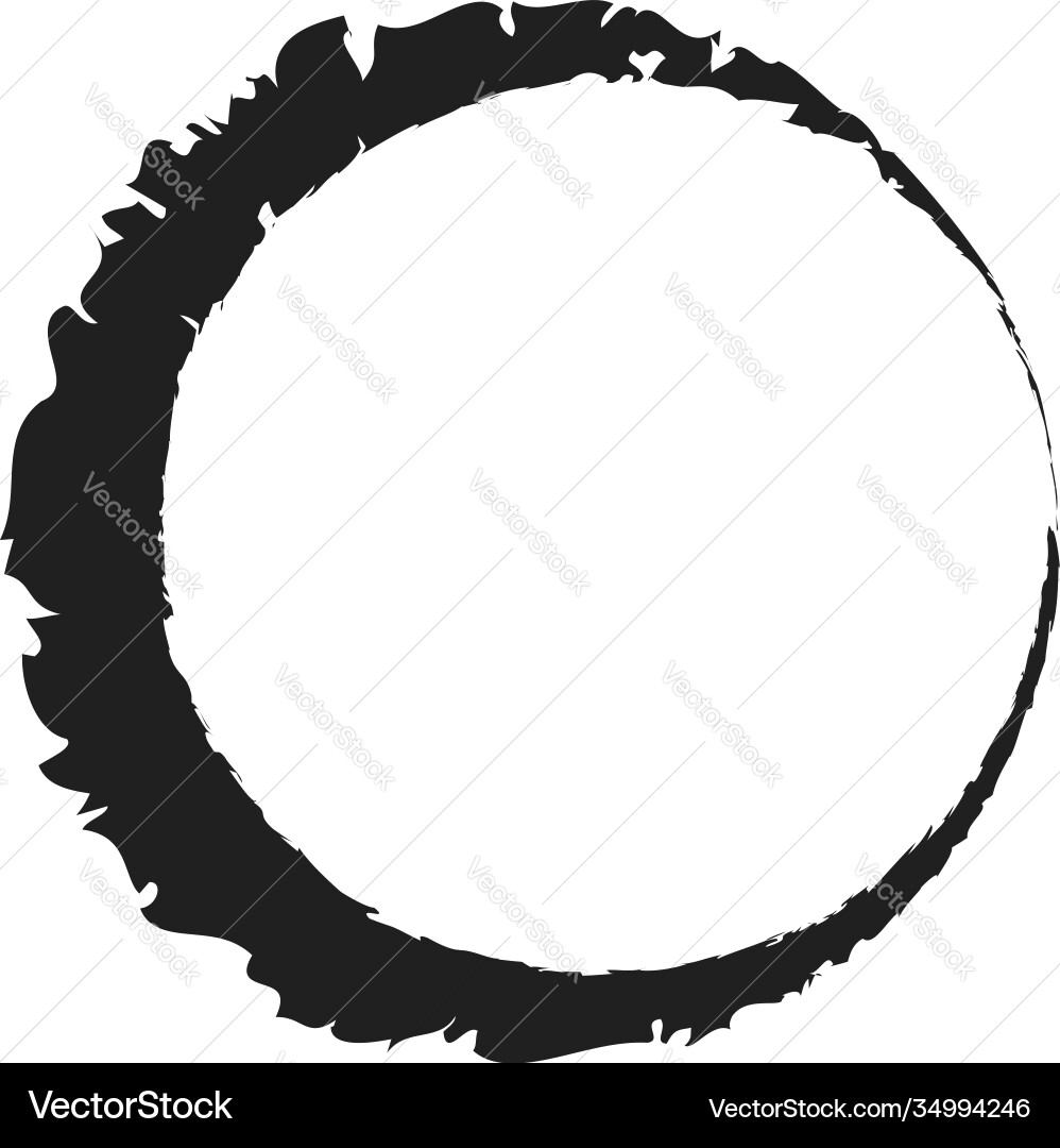 Grungy circle blob blotch Grungy circle blob blotch vector image