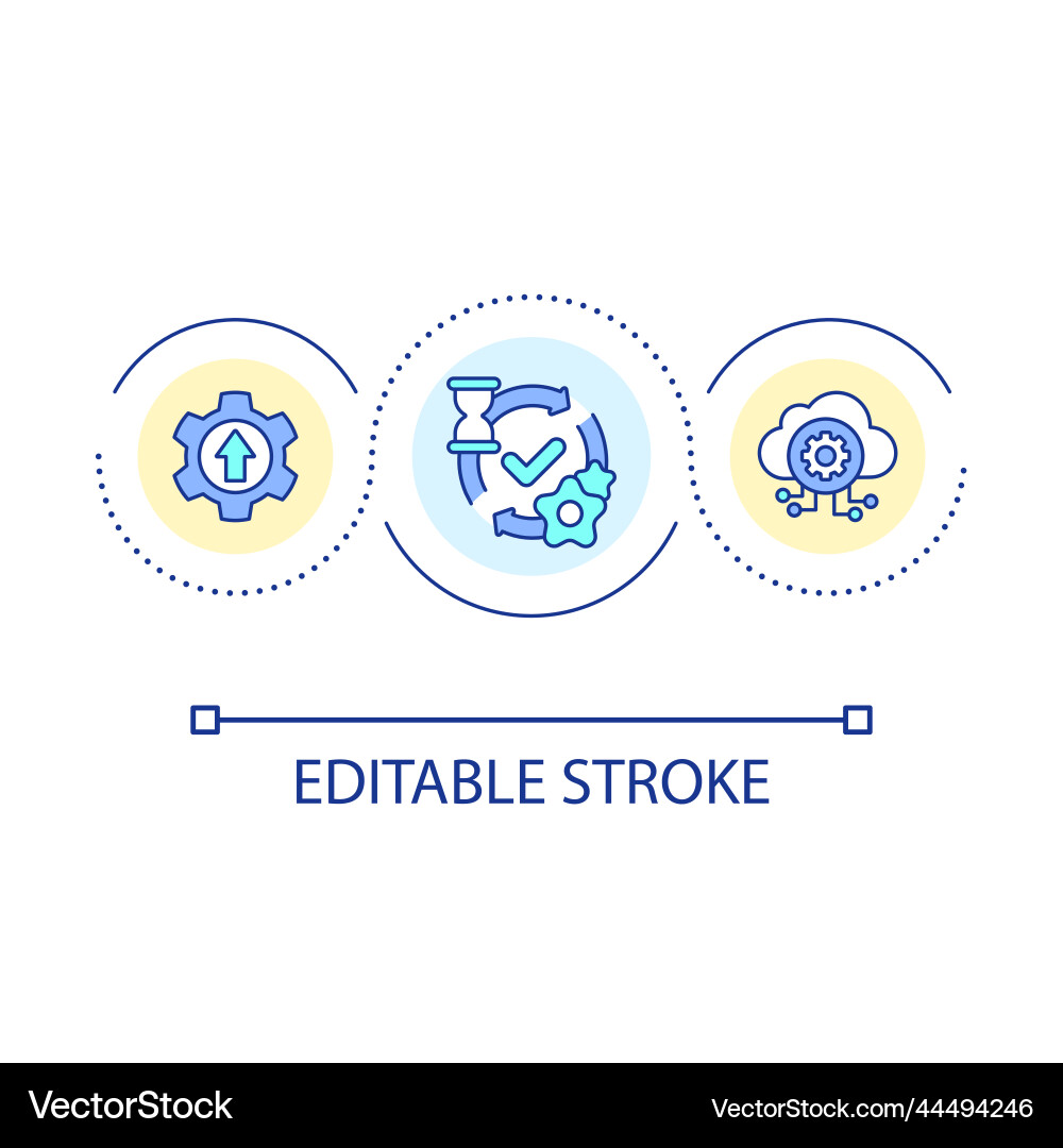 Increase efficiency loop concept icon Increase efficiency loop concept icon vector image