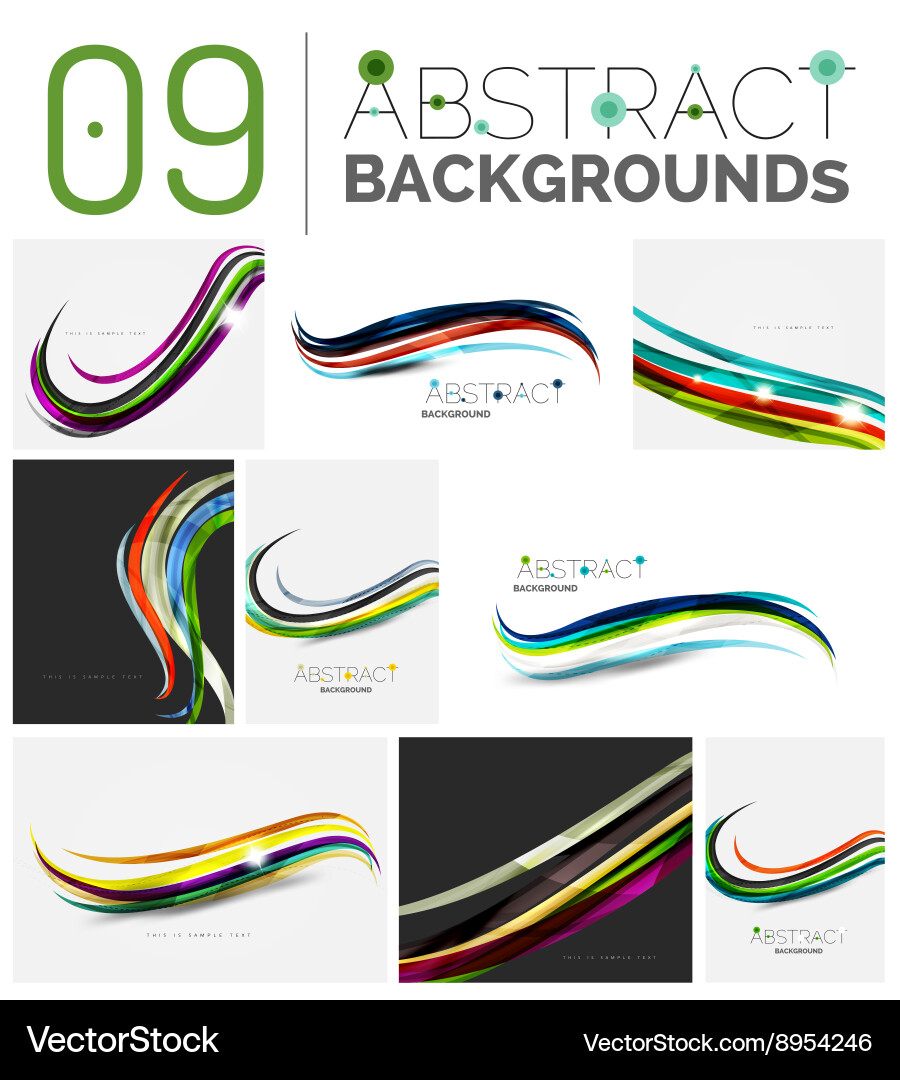 Motion concept abstract background set vector image