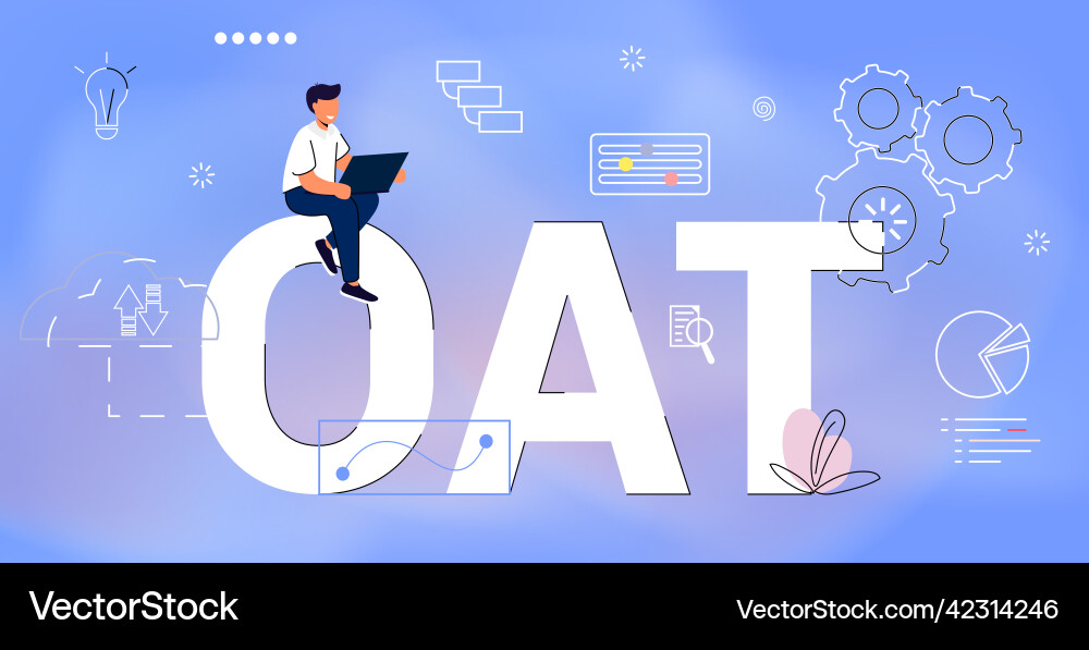 Oat operational acceptance testing service Oat operational acceptance testing service vector image