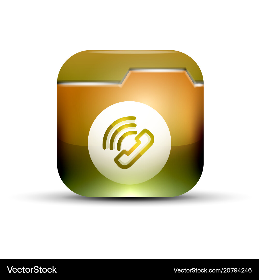Phone button call support idea Phone button call support idea vector image
