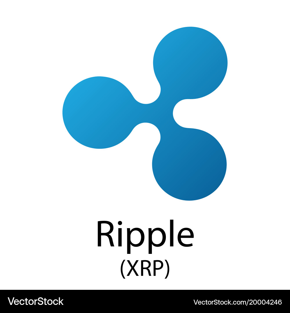 Ripple Cryptocurrency Logo – Royalty-Free Vector | VectorStock