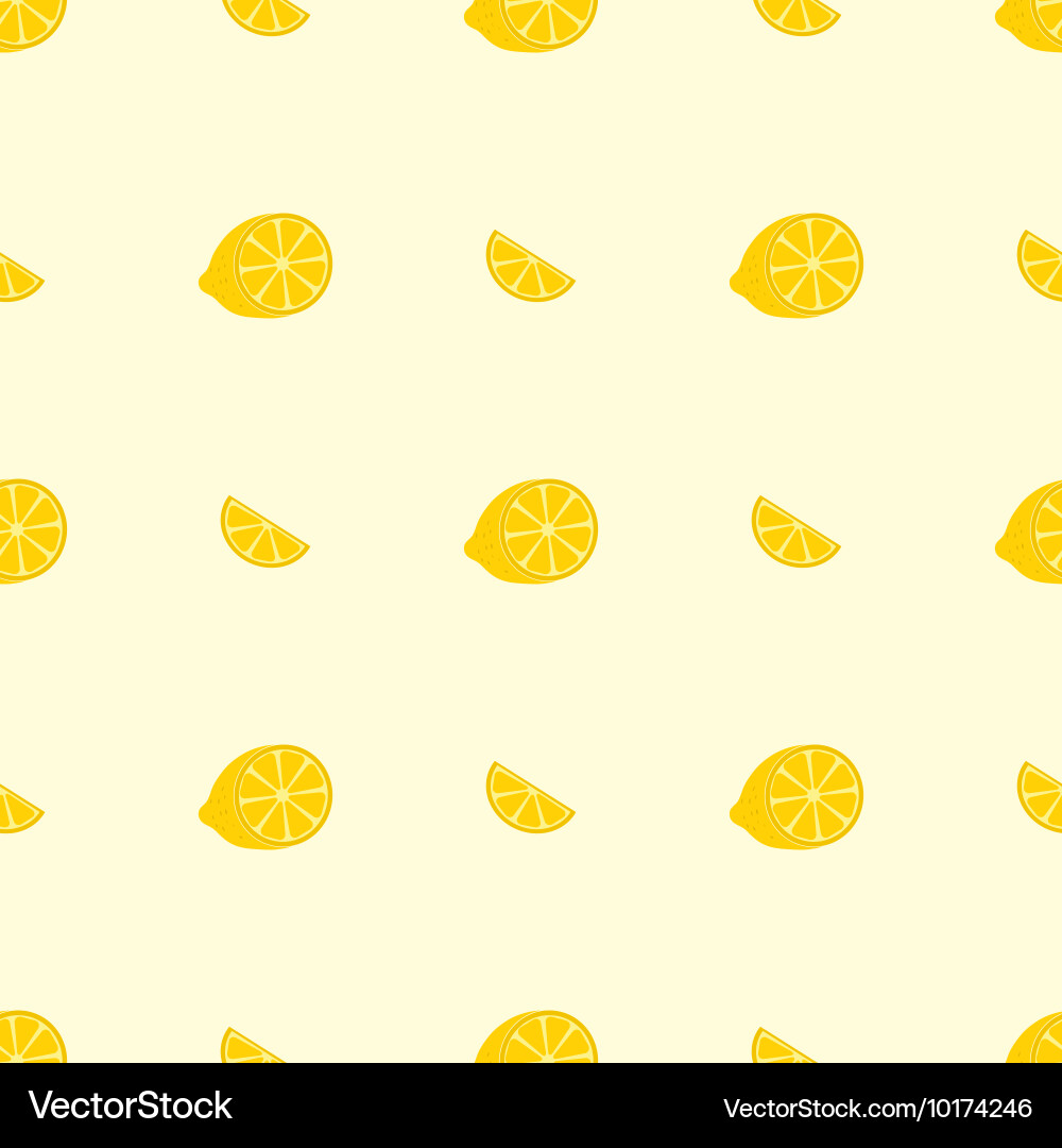 Seamless pattern with lemons Vector Image
