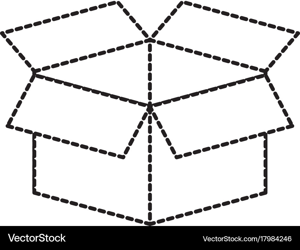 Storage box empty information web icon vector image