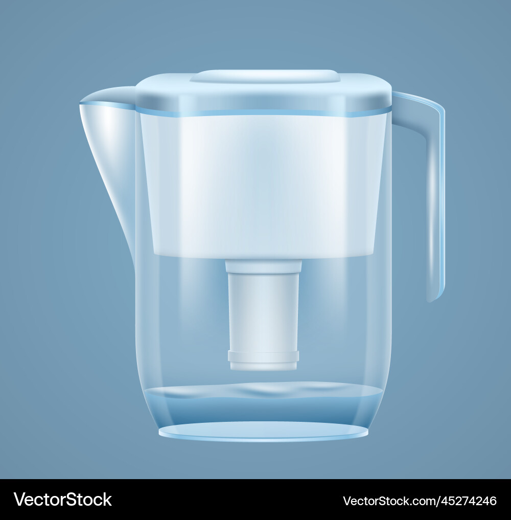 Water filter container for filtering drink tool Vector Image