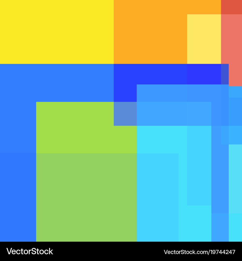 Abstract background of different colored squares vector image