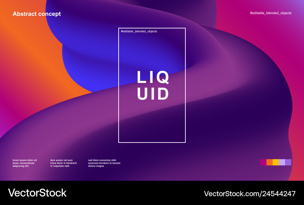 Abstract design template with 3d flow shapes Abstract design template with 3d flow shapes vector image