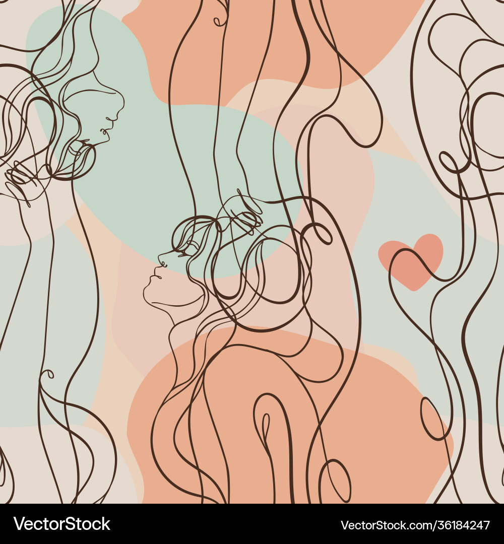 Abstract Line Pattern - Minimalist vector image