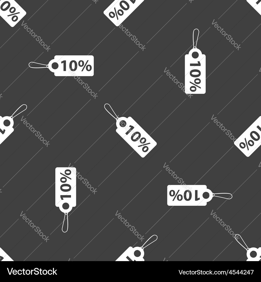 Discount string tag pattern vector image