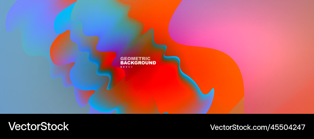 Dynamic liquid waves abstract background Vector Image
