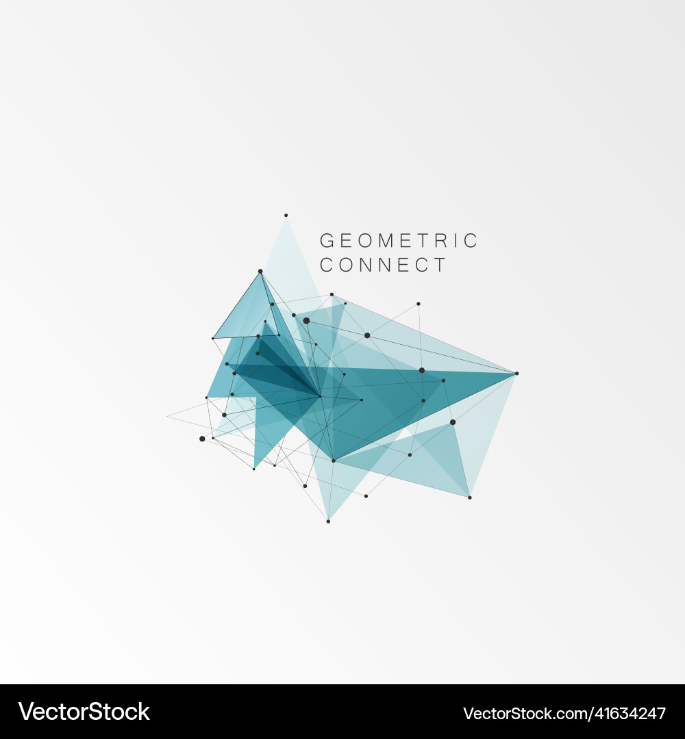 Geometric triangle background triangles Vector Image