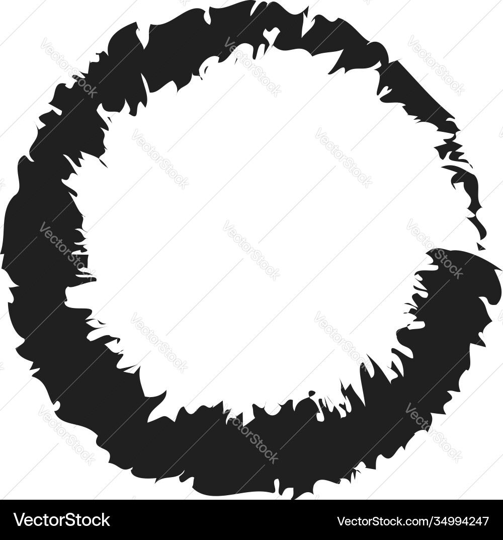 Grungy circle blob blotch Grungy circle blob blotch vector image