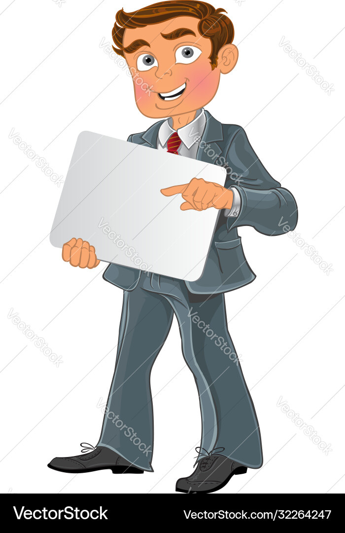 Office worker with text background Vector Image