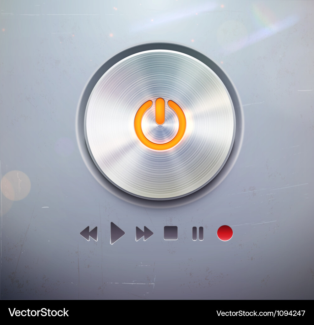 Power button vector image