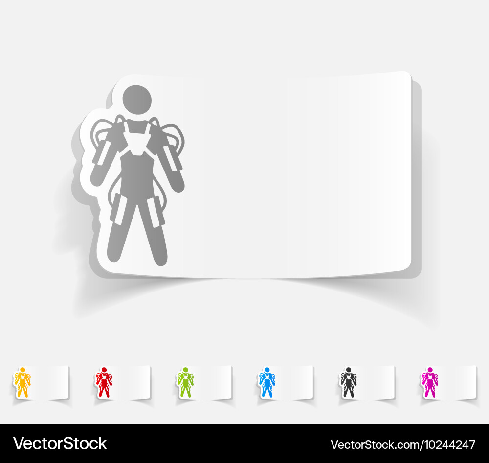 Realistic design element exoskeleton Vector Image