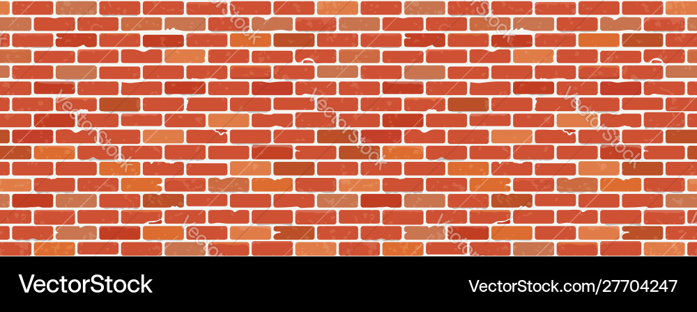 Seamless brick wall texture vector image