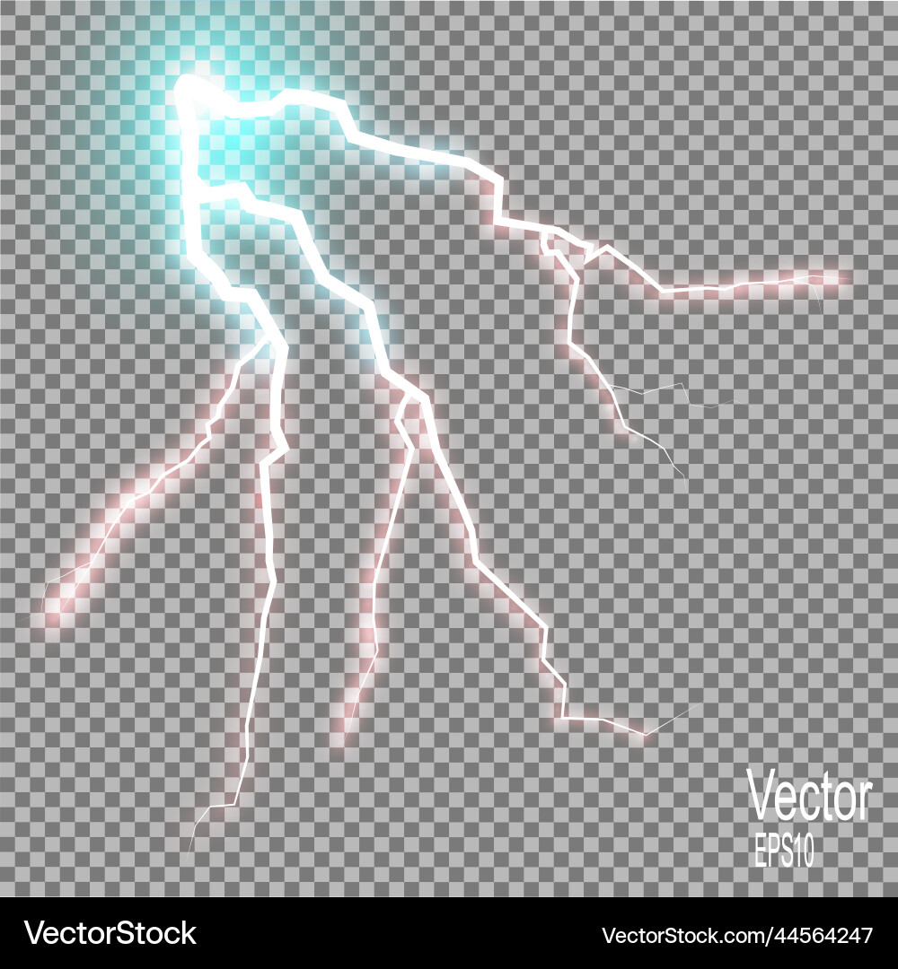 Storm with lightning isolated on transparent Storm with lightning isolated on transparent vector image