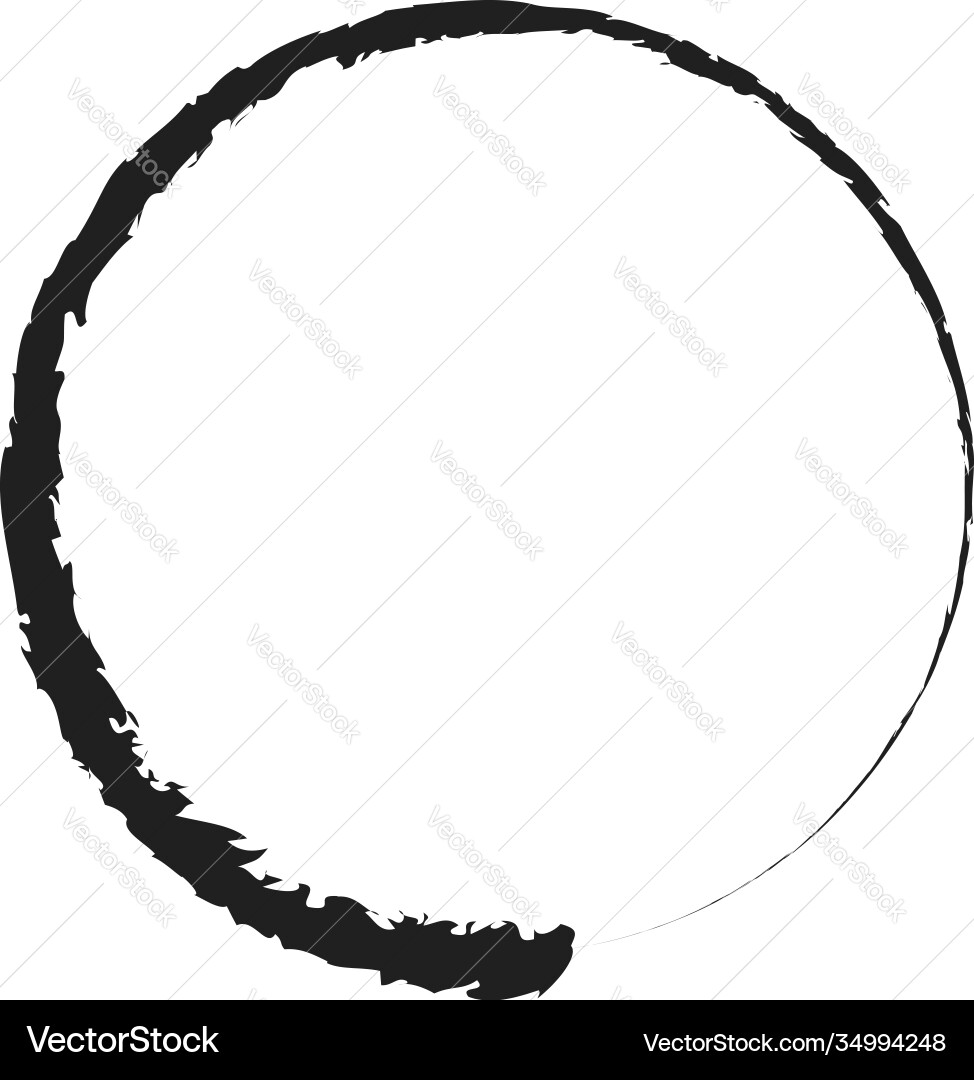 Grungy circle blob blotch Grungy circle blob blotch vector image