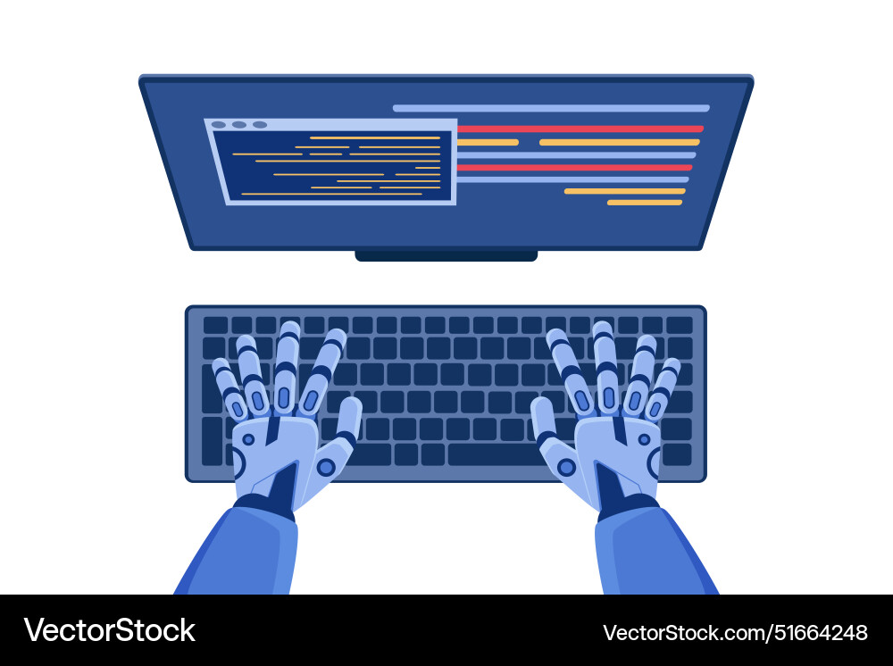 Programmierung der Codeautomatisierung mit ai Programmierung der Codeautomatisierung mit ai vektorbild