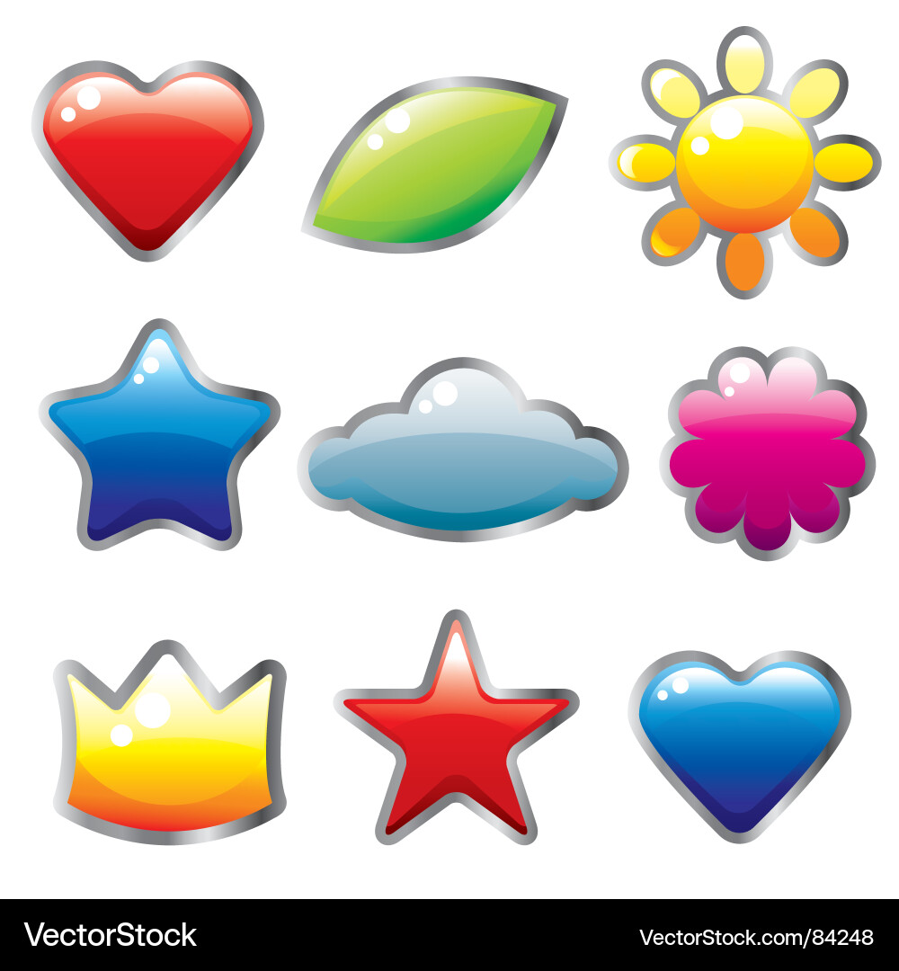 Web buttons Vector Image