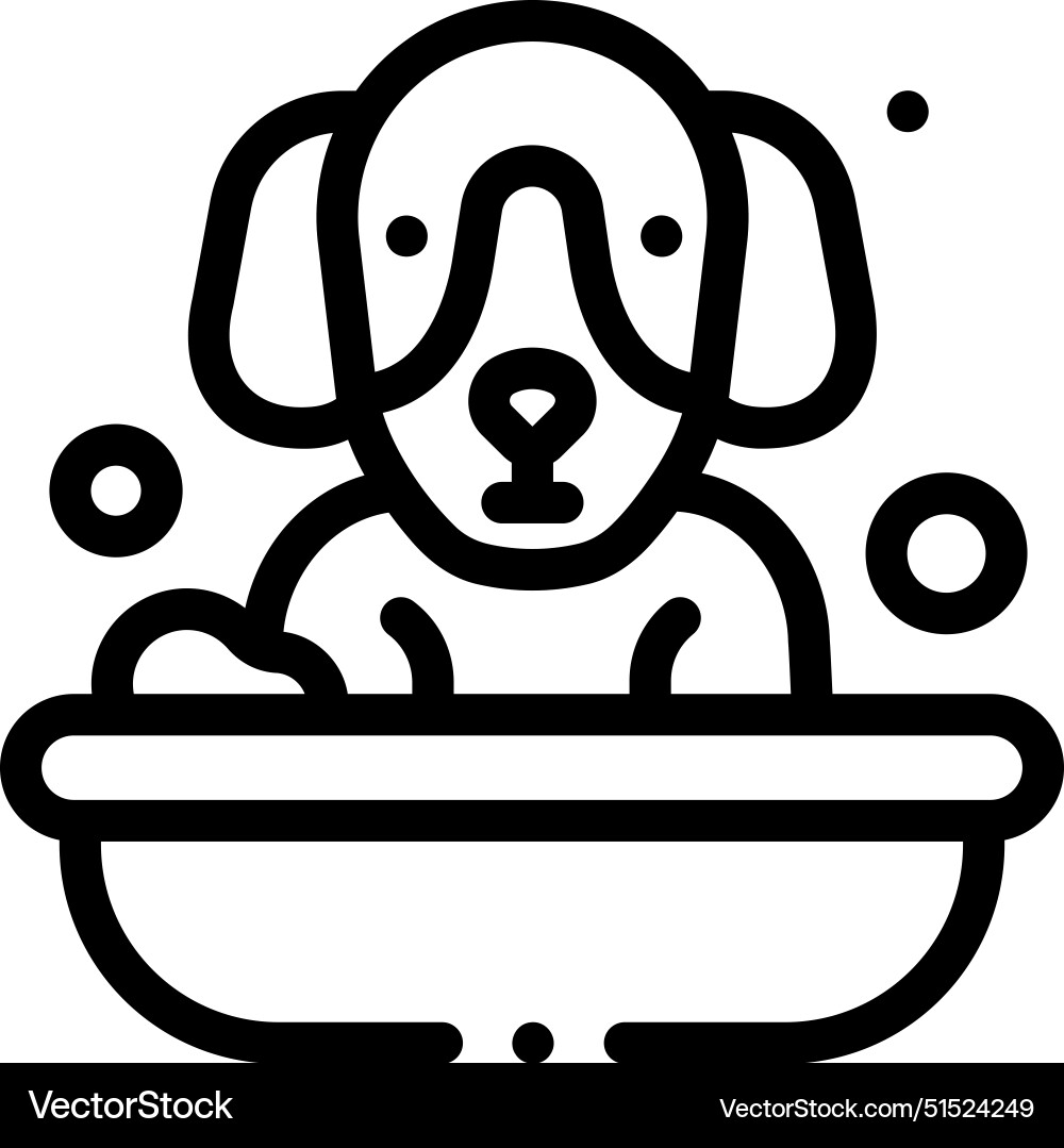 Bath icon thin linear style design isolated Bath icon thin linear style design isolated vector image