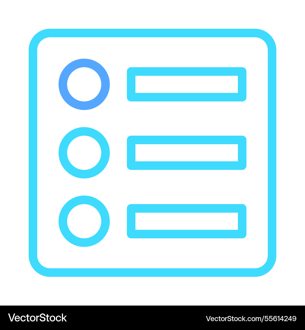 Checklist icon for task management application vector image