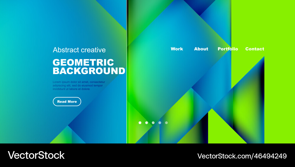 Dynamic triangle design with fluid gradient colors Vector Image